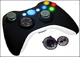 Black & White Silk Xbox 360 5 Mode Rapid Fire Adjustable Modded Wireless Lighted Controller Remote