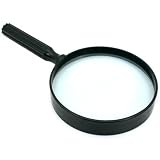 Black Extra Large Magnifying Glass Stamp Coin Tool 5"