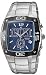 Casio Edifice EF515D-2A Blue Dial Chronograph Stainless Steel Mens Watch - Casio EF-515D-2A