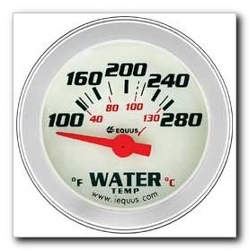 Equus 1-1/2 Electric Water Temperature Gauge Kit White Face Dial