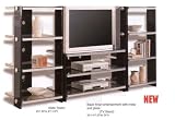 BLACK FINISH ENTERTAINMENT CENTER SIDE TOWER