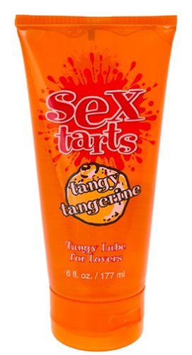 Sex Tarts Personal Lubricant, Tangy Tangerine, 6-Ounce Tubes (Pack of 2)
