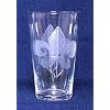Individually Hand Etched Fleur De Lis Tumbler Glass 5.5" H Set / 4