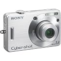 Sony Cyber-shot DSC-W70 Digital Camera - Silver (7.2 MP, 3x Optical Zoom) 2.5" LCD