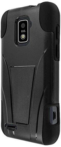 Empire MPERO IMPACT X Series Kickstand Case for ZTE Warp 4G 9510 - Retail Packaging - Black