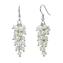 White Cultured Pearl Bunch Earrings