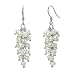 White Cultured Pearl Bunch Earrings