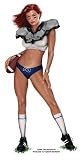 Ted Hammond - Football Chick Pin-Up Girl - Sticker / Decal