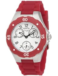 Invicta Womens 0701 Angel Collection Cranberry Multi-Function Rubber Watch
