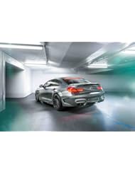 Hamann Mirror-GC based on BMW M6 F06 Gran Coupé (2013) Car Art Poster Print on 10 mil Archival Satin Paper Silver Rear Side Static View 20"x15"