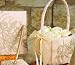 Beverly Clark 226V Bella Donna Flower Girl Basket - Champagne