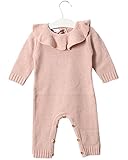 ノーブランド 韓国子供服 ベビー ベビー服 シンプル おしゃれ かわいい 女の子 男の子 ロンパース カバーオール ニット おでかけ アウター セーター 春物 秋物 ニットロンパース 224516 (