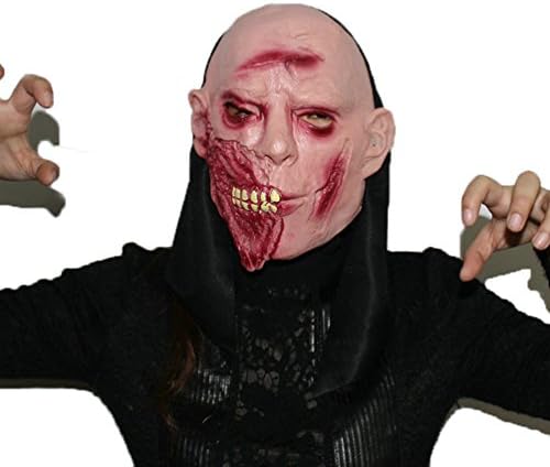 MaxPersonal Halloween Silicone Horror Devil Mask Scream Skull Scary Zombie Mask (Style 2)