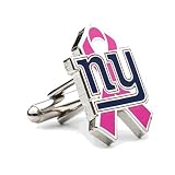 New York Giants Breast Cancer Awareness Cufflinks