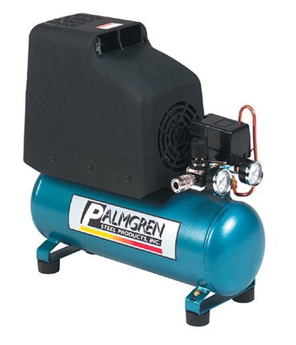 Palmgren 92122 8 Amp 2 HP 2-Gallon Oil-Free Single Hot Dog Compressor