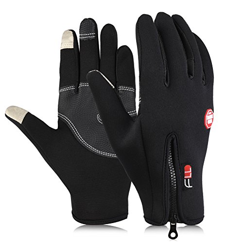 Vbiger Outdoor Warm Touch Screen Cycling Hiking Gloves for Men