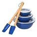 8-pc. Melamine Bowls and Mini Spatulas Set - Cobalt Blue