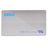 Anker USB 3.0 Super Speed Multi-Card Reader 6 Ports for SD/SDHC/SDXC/MS/CF/SDXC Cards - Silver ~ Anker