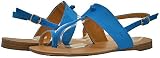 Qupid Agency-138 Turquoise Velvet Women Flat Sandals