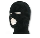 Face Ski Mask 3 Hole (7 Colors Available) (Black)