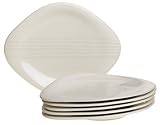 Villeroy & Boch Dune Oval Dinner Plates, Set of 6