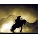 Animal Horse Cowboy Sunset Bronco West Art Poster Print - 20