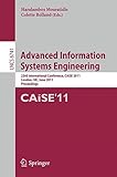 Advanced information systems engineering : 23rd International Conference, CAiSE 2011, London, UK, June 20-24, 2011 : proceedings