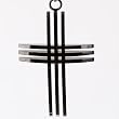 Model Design Black Triple Cross Mens Pendant for Uni-sex Ball Chain for Men with Box J2018