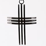 Model Design Black Triple Cross Mens Pendant for Uni-sex Ball Chain for Men with Box J2018