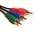 Cable Builders 6FT Component Video Cable RGB Red Green Blue for HDTV DVD VCR 3 RCA 6 FT 6' 6 Foot 6 Feet Cheap Value Sale