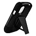 Reiko Silicon and Protector Case ZTE Z993/Z992 Prelude/Avail New Type Kickstand - Retail Packaging - Black