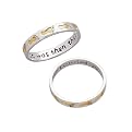 Sterling Silver Two-Tone Footprints Ring