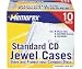 Memorex 3202-1901CP4 10PK CD JEWEL CASES STANDARD CLEAR