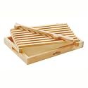 Mountain Woods Fiddle Bow Bread Knife & Crumb Tray Set