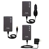 Deluxe Kit for the Cowon iAuidio M3L includes a USB cable with Car and Wall Charger - Gomadic Brand w/ TipExchange Technology