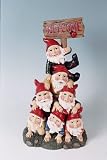 41AGeEaUVvL. SL160  Large 7 Gnome Welcome Garden Statue