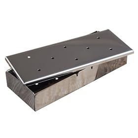 Charcoal Companion CC3021 Platinum Smoker Box with Lid by 