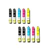 10x Epson Stylus Office BX 535 WD kompatible XL Druckerpatronen - 4xSchwarz-2xCyan-2xMagenta-2xGelb mit Chip
