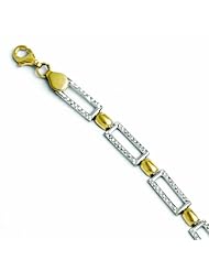 Leslies 10k Two-Tone D.Gold Bracelet