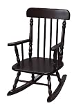 Gift Mark Deluxe Childrens Spindle Rocking Chair, Espresso