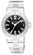 Bvlgari Diagono Black Dial Stainless Steel Ladies Watch DG29BSSD by Bvlgari