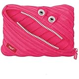 ZIPIT Monster Jumbo Pencil Case, Dazzling Pink, 9"x0.7"x5.9" / 23x2x15cm (ZTMJ-CC-1)