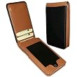 Piel Frama Premium Leather Case with MAGNETIC Closure for the Apple iPod Touch 2nd & 3rd Generation (Black/Tan)