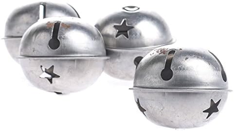 Factory Direct Craft® Package 12 of Rustic Metal Unfinished 50mm Jingle Bells for Crafting, Decorating, and Embellishing