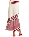 Testament Women's Stripe Maxi Skirt, Coral, Small