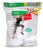 Hanes Girls Ankle Sock White
