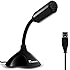 eBerry&reg; Plug and Play Home Studio Adjustable USB Desktop Microphone Compatible w/ PC and Mac,ideal for Chatting, Skype, MSN, Yahoo Recording (Black)