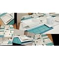 TAFELSERVICE MODERN WEISS ECKIG 6 PERSONEN MONZA 30TLG GESCHIRR WEISS ECKIG NEU