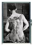 TATTOO JAPAN NUDE WOMAN RETRO ID CIGARETTE CASE WALLET