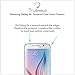 [2-PACK] Samsung Galaxy S6 Screen Protector - Tempered Glass - Package Include Microfiber Cleaning Wipe and 2 x Tempered Glass Screen Protectors - by TruShield